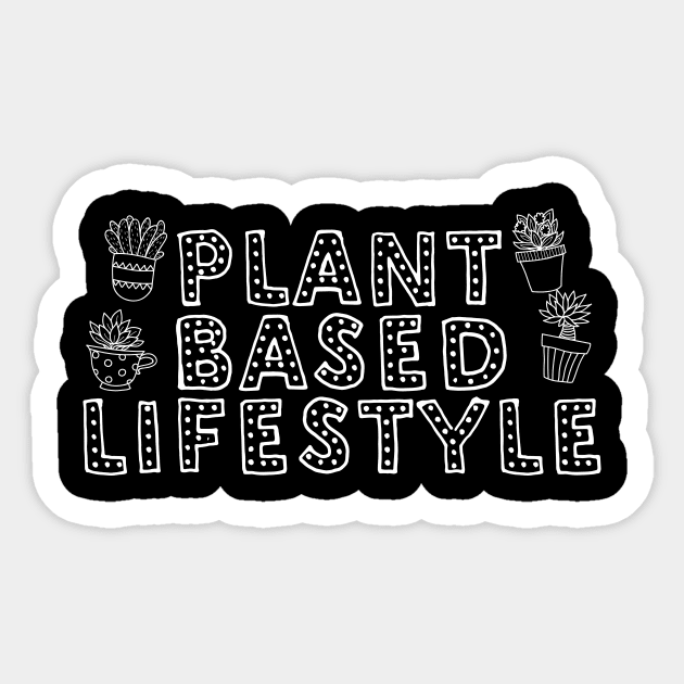 Plant Based Lifestyle Vegan Gift Sticker by thingsandthings